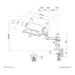 Neomounts DS20-425BL1 laptop stand