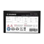Xilence XP650R6.2 maitinimo blokas, šoninis vaizdas su jungčių išdėstymu