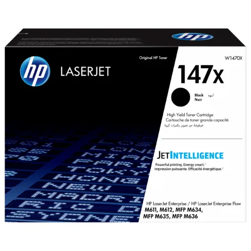 Tonerio kasetė HP LaserJet 147X High Yield (W1470X), juodos spalvos