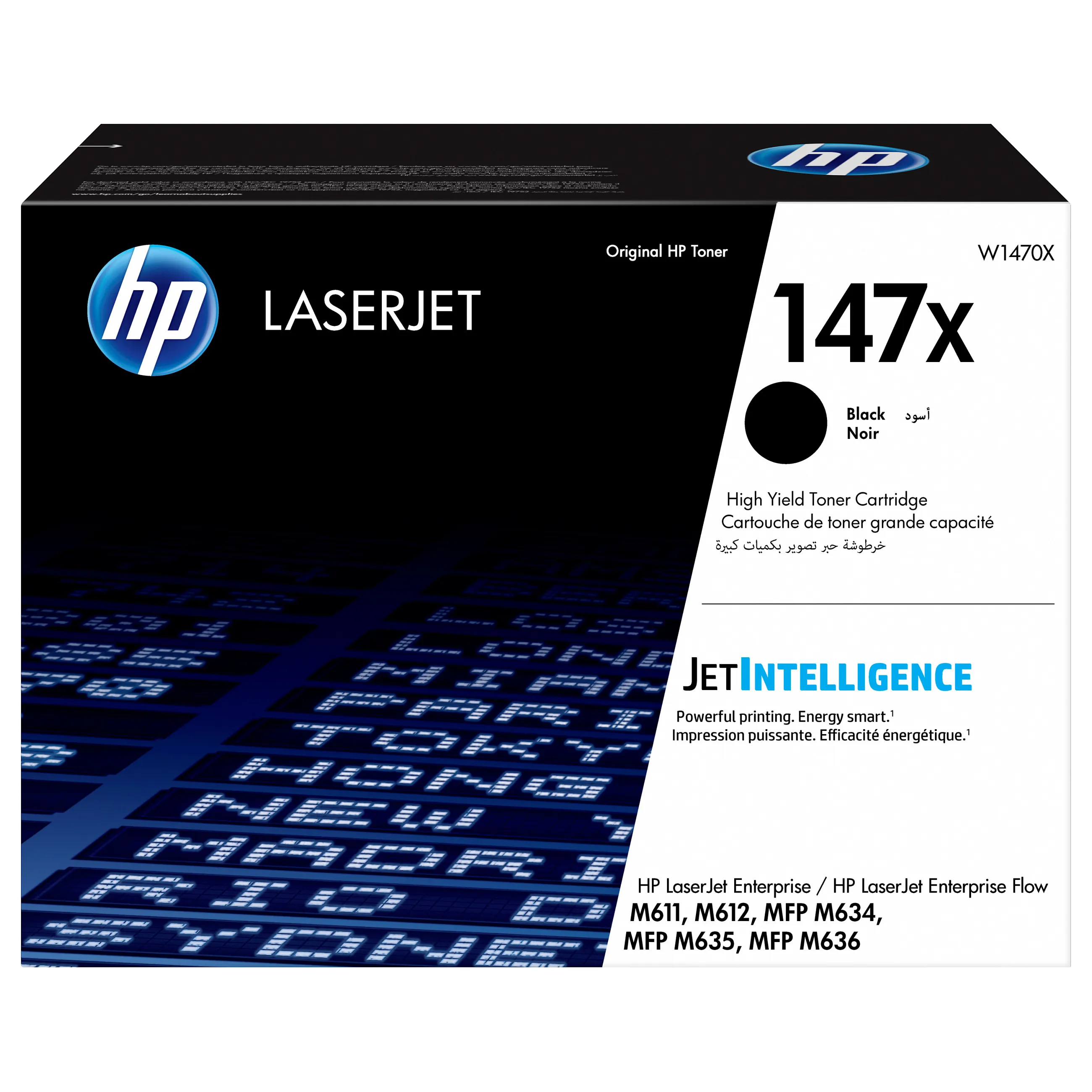 HP LaserJet 147X High Yield Black Original toner cartridge Tonerio kasetė HP LaserJet 147X High Yield (W1470X), juodos spalvos