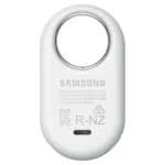 Samsung Galaxy SmartTag2, baltas, su baterija CR2032 ir IP67 atsparumu