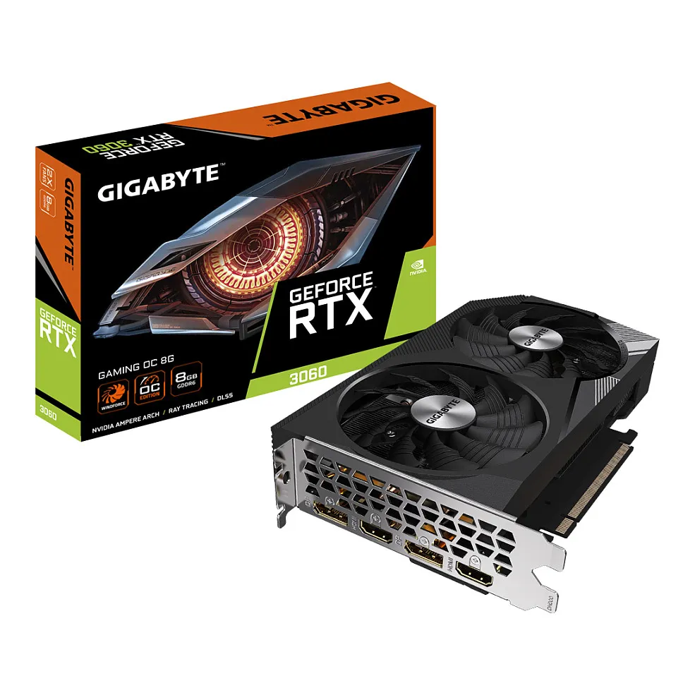GIGABYTE GAMING GeForce RTX 3060 OC 8G (rev. 2.0) GIGABYTE GAMING GeForce RTX 3060 OC 8G (rev. 2.0)