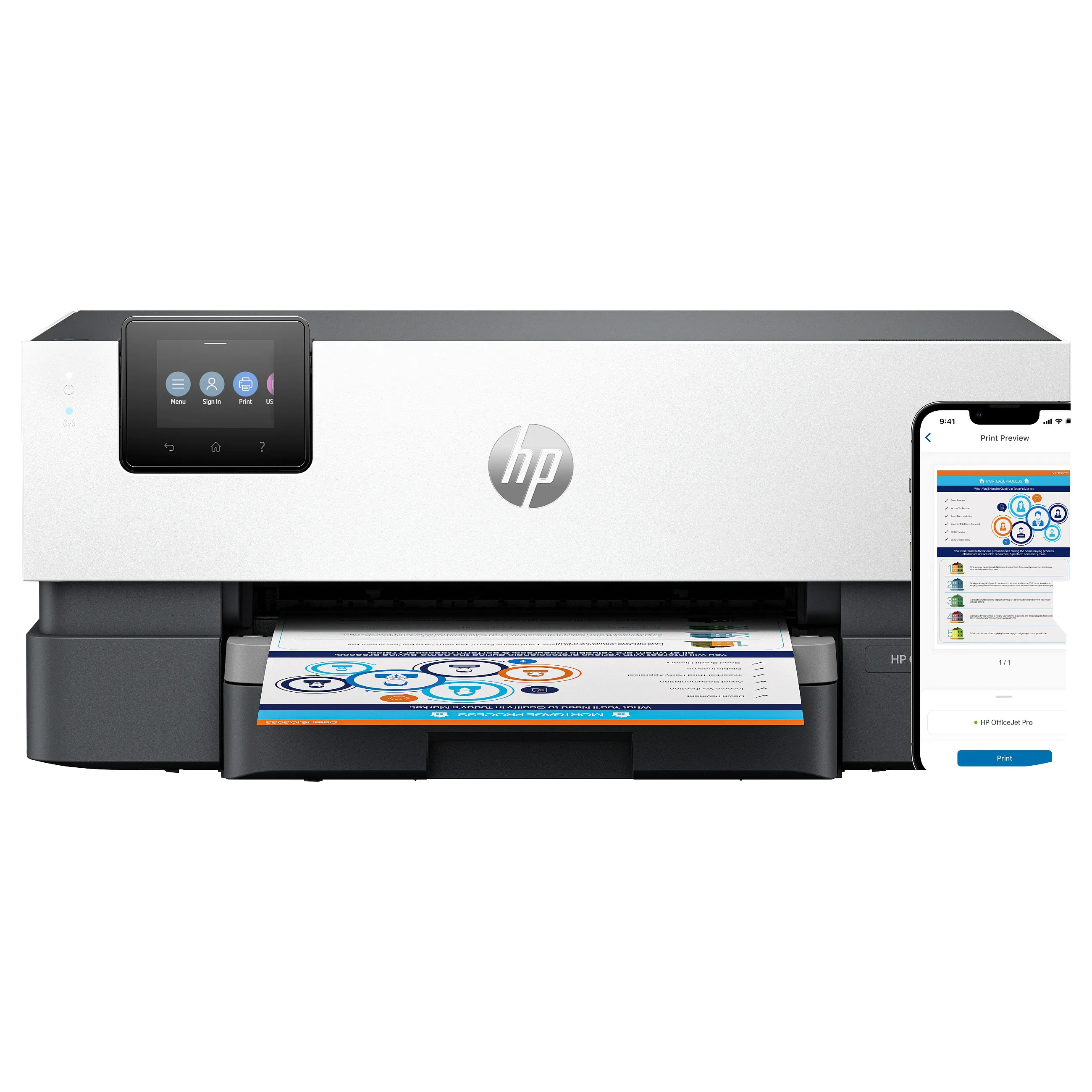 HP OfficeJet Pro 9110b Printer Spausdintuvas HP OfficeJet Pro 9110b Printer (5A0S3B#629)