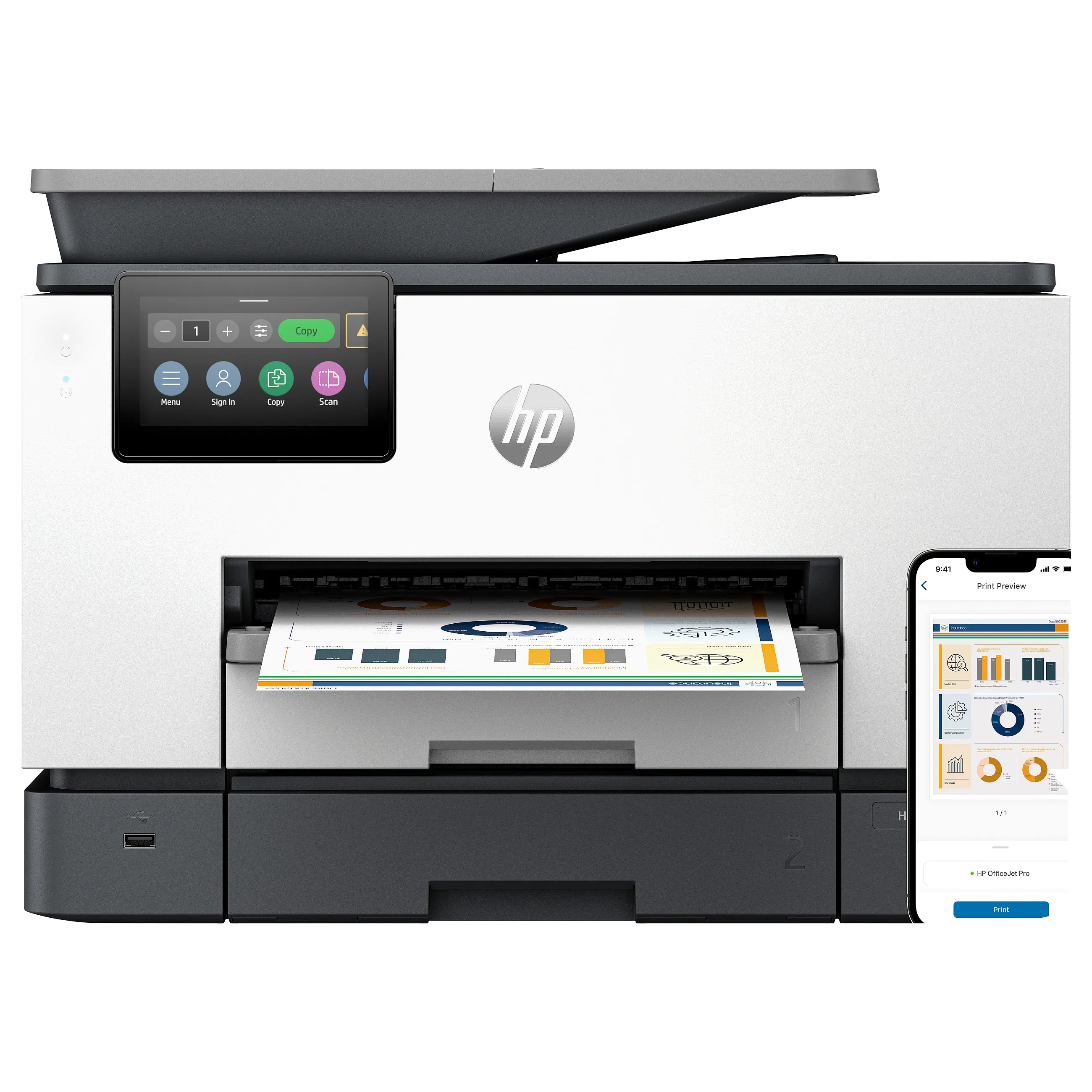 HP OfficeJet Pro 9130b AiO Printer HP OfficeJet Pro 9130b AiO Printer