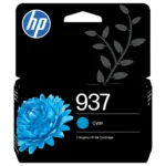 Rašalo kasetė HP 937 (4S6W2NE), žydros spalvos