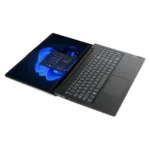 Lenovo V15 G4 AMN, vaizdas iš šono, atidarytas nešiojamas kompiuteris