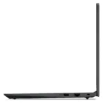 Lenovo V15 G4 AMN, vaizdas iš šono su atidarytu ekranu