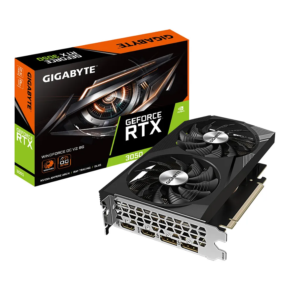 GIGABYTE GeForce RTX 3050 WINDFORCE OC V2 8G GIGABYTE GeForce RTX 3050 WINDFORCE OC V2 8G