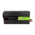 Green Cell Przetwornica napicia PowerInverter LCD 12 V 500W/1000W Przetwornica samochodowa z wywietlaczem - czysty sinus power adapter/inverter
