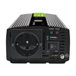 Green Cell Przetwornica napicia PowerInverter LCD 12 V 500W/1000W Przetwornica samochodowa z wywietlaczem - czysty sinus power adapter/inverter