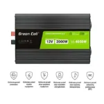 Green Cell Przetwornica napicia PowerInverter LCD 12 V 2000W/40000W Przetwornica samochodowa z wywietlaczem – czysty sinus power adapter/inverter