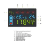 Green Cell Przetwornica napicia PowerInverter LCD 12 V 2000W/40000W Przetwornica samochodowa z wywietlaczem – czysty sinus power adapter/inverter