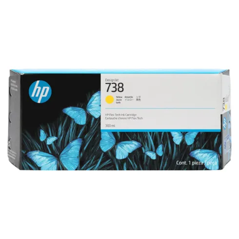 Spausdinimo galvutė HP 738 300-ml Yellow DesignJet Ink (676M8A)
