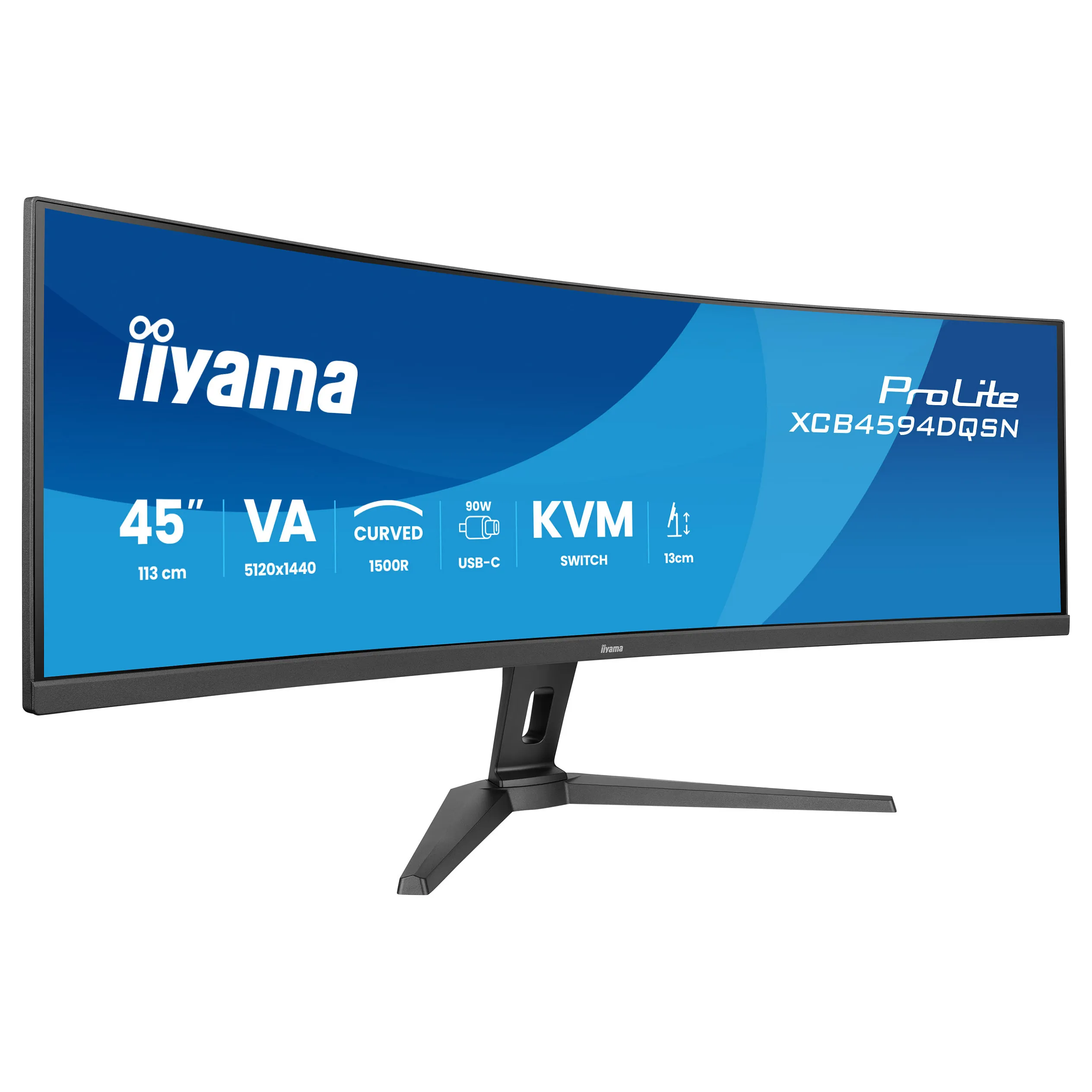 iiyama G-MASTER 45"LCD Curved Bus. UWQHD computer monitor Monitorius iiyama G-MASTER 45"LCD Curved Bus. UWQHD (XCB4594DQSN-B1)