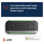 HP Poly Sync 40+ Microsoft Teams Certified USB-A USB-C +BT700 USB-A Adapter speakerphone