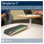 HP Poly Sync 40+ Microsoft Teams Certified USB-A USB-C +BT700 USB-A Adapter speakerphone