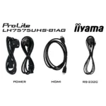 Monitorius IIYAMA 189.3cm(75") LH7575UHS-B1AG 16:9 3xHDMI+DP+2xUSB IPS retail (Speditionsversand), vaizdas 18