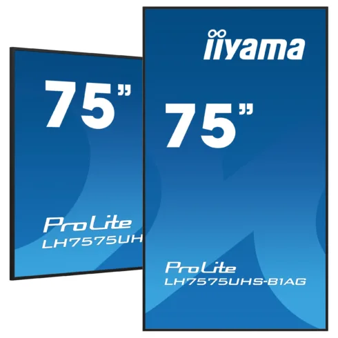 Monitorius IIYAMA 189.3cm(75") LH7575UHS-B1AG 16:9 3xHDMI+DP+2xUSB IPS retail (Speditionsversand)