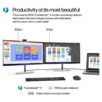Monitorius HP Series 7 Pro 27 inch 4K Thunderbolt 4 Monitor - 727pk (8J9G2AA#ABB), vaizdas 9