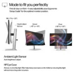 Monitorius HP Series 7 Pro 27 inch 4K Thunderbolt 4 Monitor - 727pk (8J9G2AA#ABB), vaizdas 10