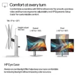 Monitorius HP Series 7 Pro 24 inch WUXGA Monitor - 724pn (8X534AA#ABB), vaizdas 14