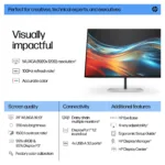 Monitorius HP Series 7 Pro 24 inch WUXGA Monitor - 724pn (8X534AA#ABB), vaizdas 9
