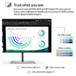 Monitorius HP Series 7 Pro 23.8 inch FHD Monitor - 724pf (8X530AA#ABB), vaizdas 11