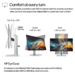 Monitorius HP Series 7 Pro 23.8 inch FHD Monitor - 724pf (8X530AA#ABB), vaizdas 10