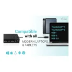 i-tec CATRIPLE4KDOCKPD2 laptop dock/port replicator