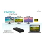 i-tec CATRIPLE4KDOCKPD2 laptop dock/port replicator