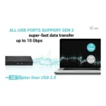 i-tec CATRIPLE4KDOCKPD2 laptop dock/port replicator