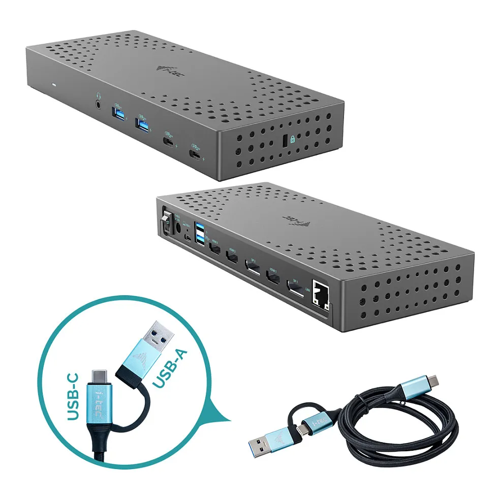i-tec CATRIPLE4KDOCKPD2 laptop dock/port replicator i-tec CATRIPLE4KDOCKPD2 laptop dock/port replicator