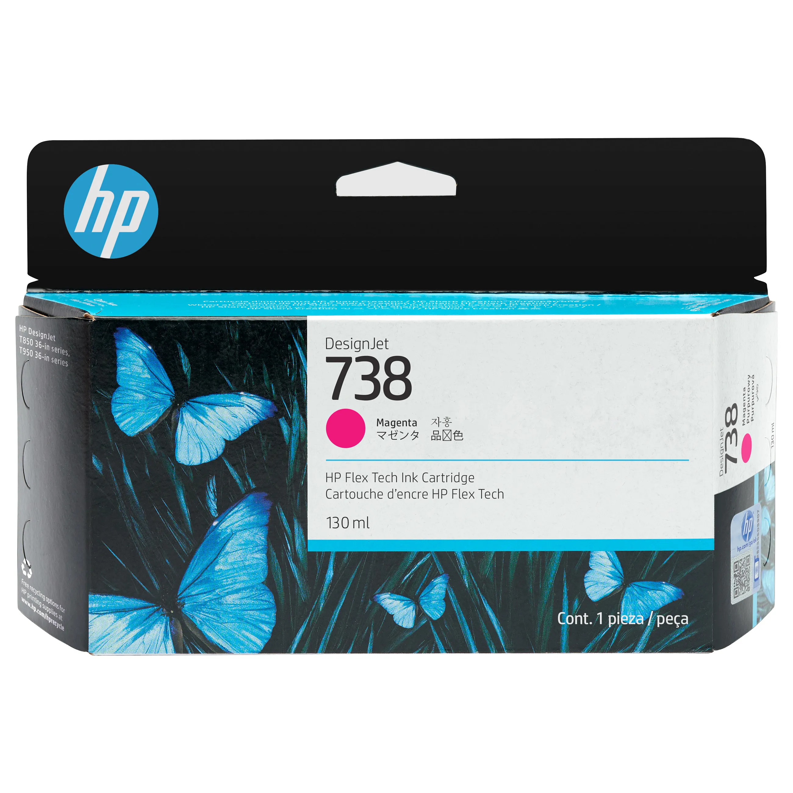 HP 738 130-ml Magenta DesignJet Ink Cartridge print head HP 738 130-ml Magenta DesignJet Ink Cartridge print head