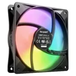 Korpuso aušintuvas be quiet! LIGHT WINGS LX 120mm PWM 3-Pack (BL121), juodos spalvos, vaizdas 4