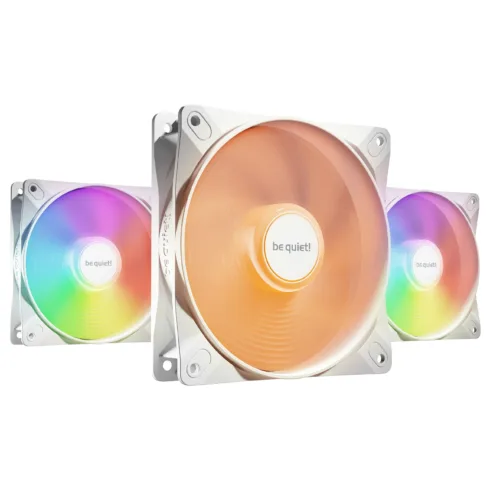 Korpuso aušintuvas be quiet! LIGHT WINGS LX 120mm PWM 3-Pack (BL122), baltos spalvos