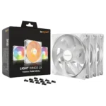 Korpuso aušintuvas be quiet! LIGHT WINGS LX 140mm PWM 3-Pack (BL128), baltos spalvos, vaizdas 5