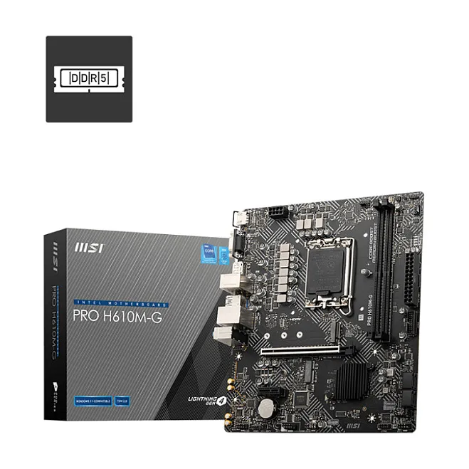 MSI PRO H610M-G motherboard MSI PRO H610M-G motherboard