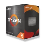 AMD Ryzen 5 5600T procesorius, matomas iš šono su lizdo AM4