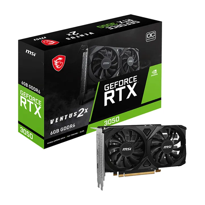 MSI VENTUS GeForce RTX 3050 2X E 6G OC MSI VENTUS GeForce RTX 3050 2X E 6G OC