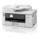 Brother MFC-J5340DWE spausdintuvo priekinis vaizdas su valdymo skydeliu