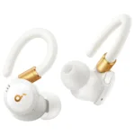 Soundcore Sport X20 ausinės, šoninis vaizdas su matomais valdymo mygtukais