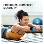 Soundcore Sport X20 ausinės, šoninis vaizdas su valdymo mygtukais