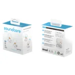 Soundcore Sport X20 ausinės, šoninis vaizdas su valdymo mygtukais