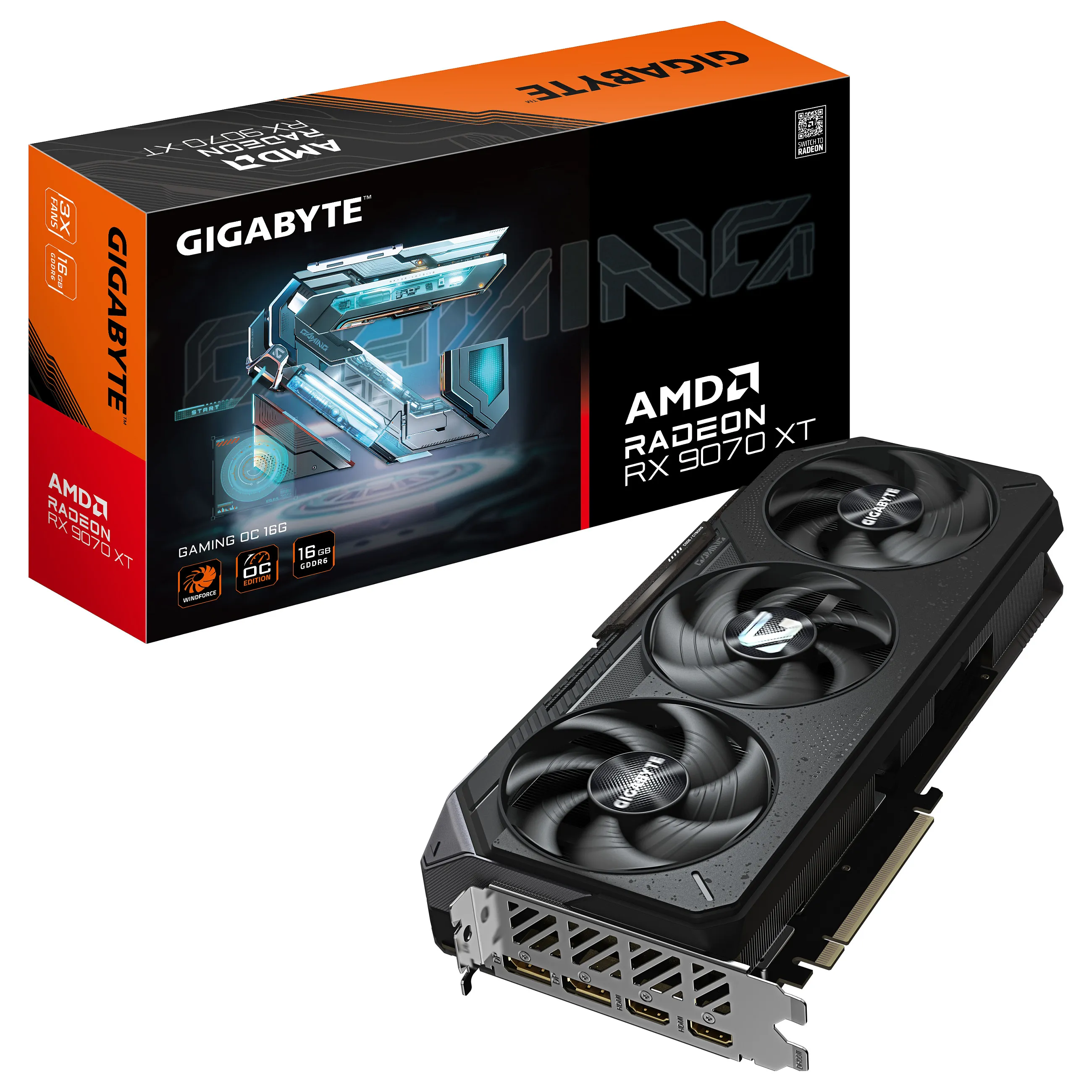 GIGABYTE Radeon RX 9070 XT GAMING OC 16G GIGABYTE Radeon RX 9070 XT GAMING OC 16G