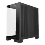 FSP M540-BA korpusas, šoninis vaizdas su įrengtais 120 mm ventiliatoriais