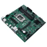 Motininė plokštė ASUS PRO Q670M-C-CSM, viršutinis kampas, matomi jungčių lizdai