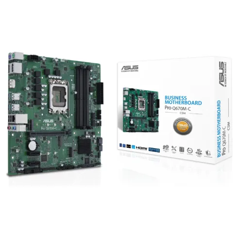 ASUS PRO Q670M-C-CSM, LGA 1700, palaiko DDR5-SDRAM