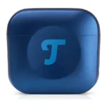 Teufel AIRY TWS Pro ausinės, matomos iš šono, su įkrovimo dėklu