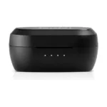 Teufel REAL BLUE TWS 3 ausinės, matomos iš šono, su pakrovimo dėžute