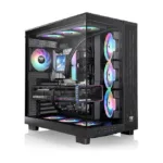 Thermaltake View 380 XL TG ARGB, Midi Tower, juodas korpusas